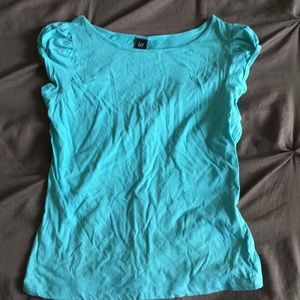 GAP Blue Cap Sleeve Tee